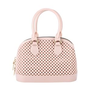 Beige Jelly Tote Crossbody Bag Purse Handle Rubber Casual Womens Accessory